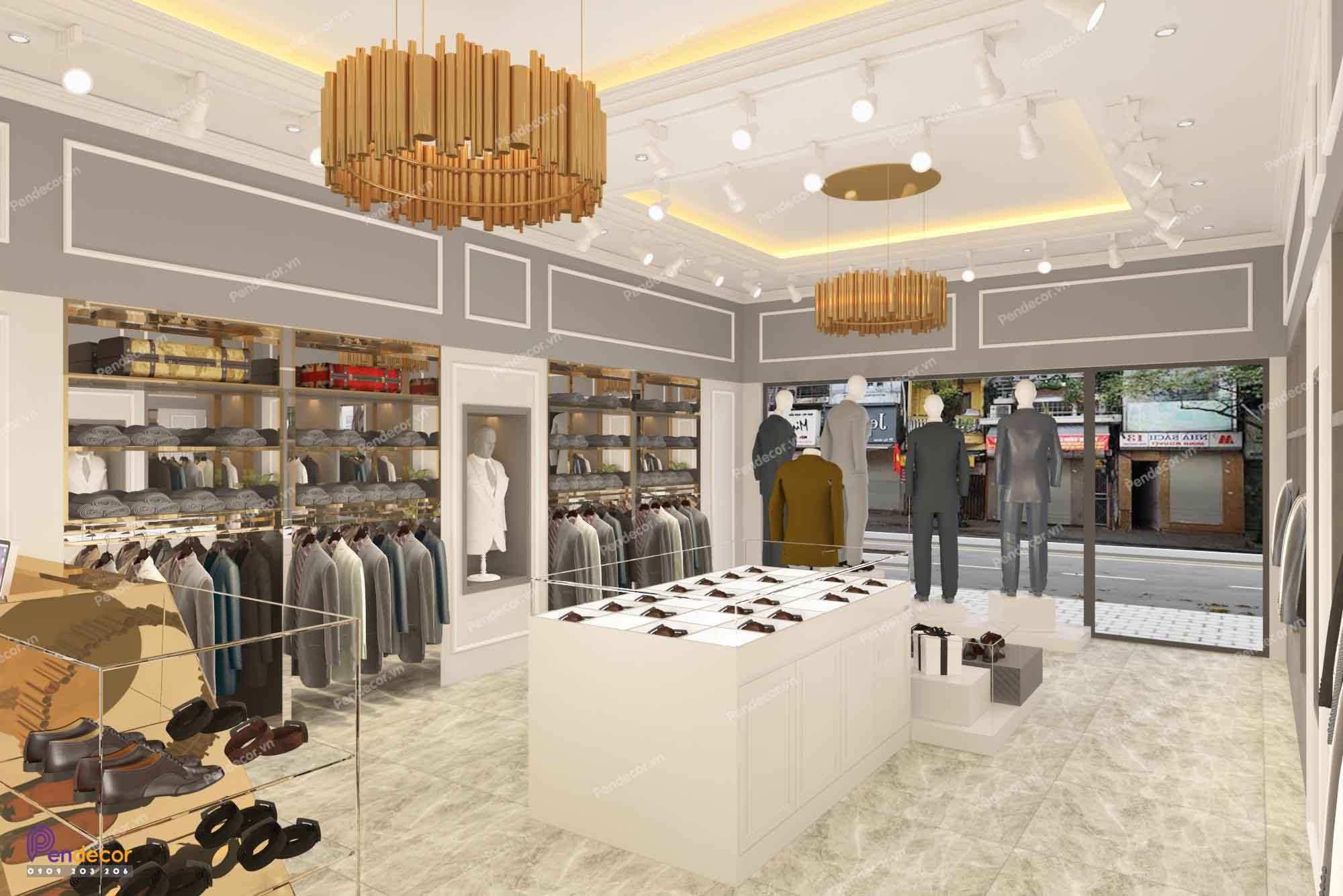 Thiết Kế Shop Thời Trang Nam PIERRE