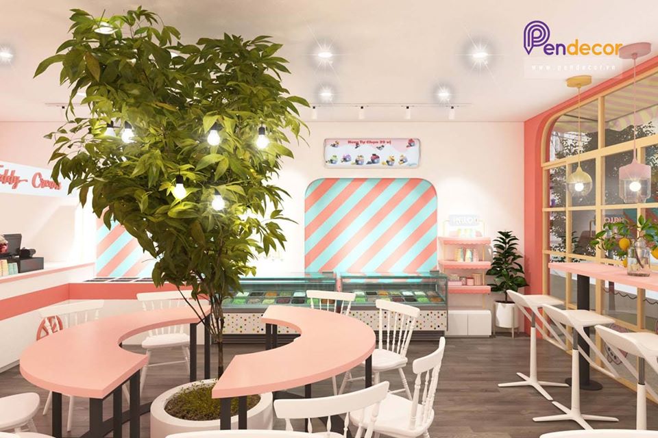 Thiết kế Quán Kem Teddy Cream