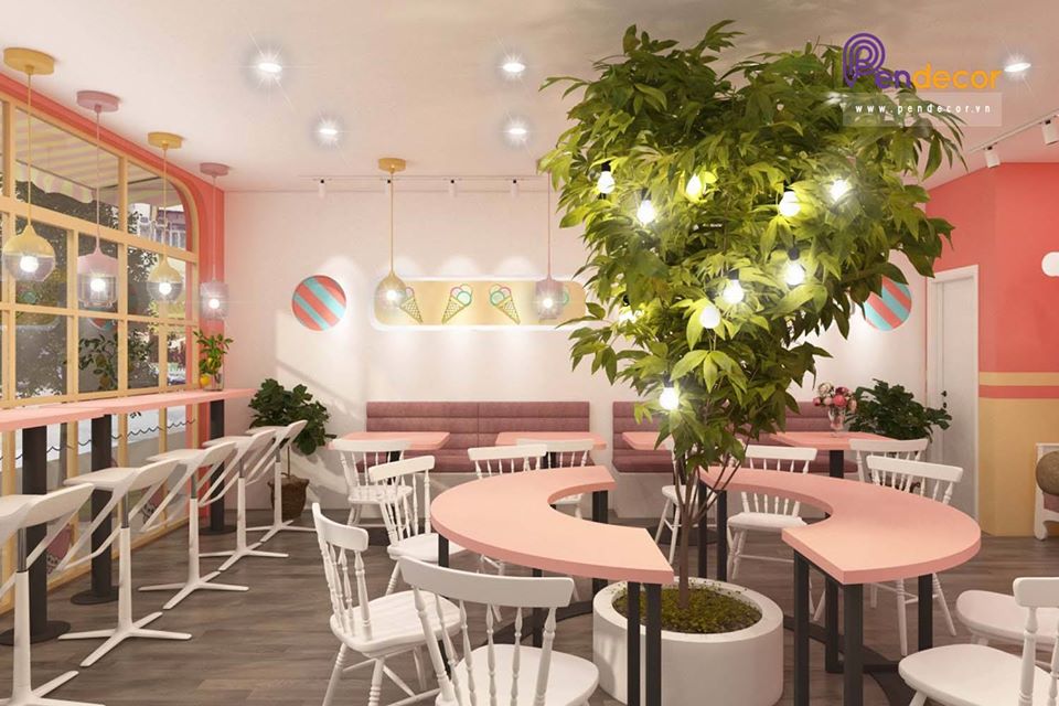 Thiết kế Quán Kem Teddy Cream