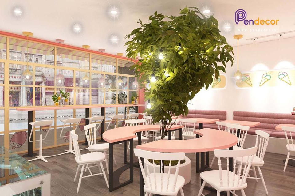 Thiết kế Quán Kem Teddy Cream