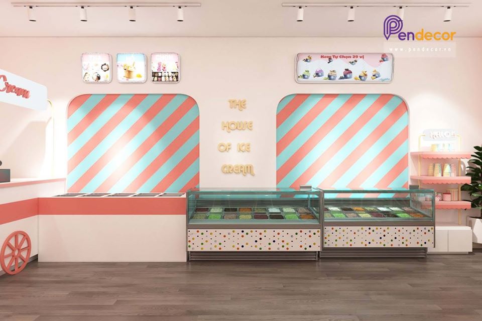 Thiết kế Quán Kem Teddy Cream