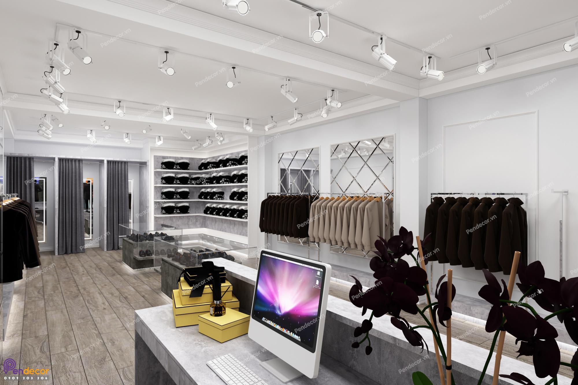 Thiết Kế Shop Thời Trang Nam Tung Tran