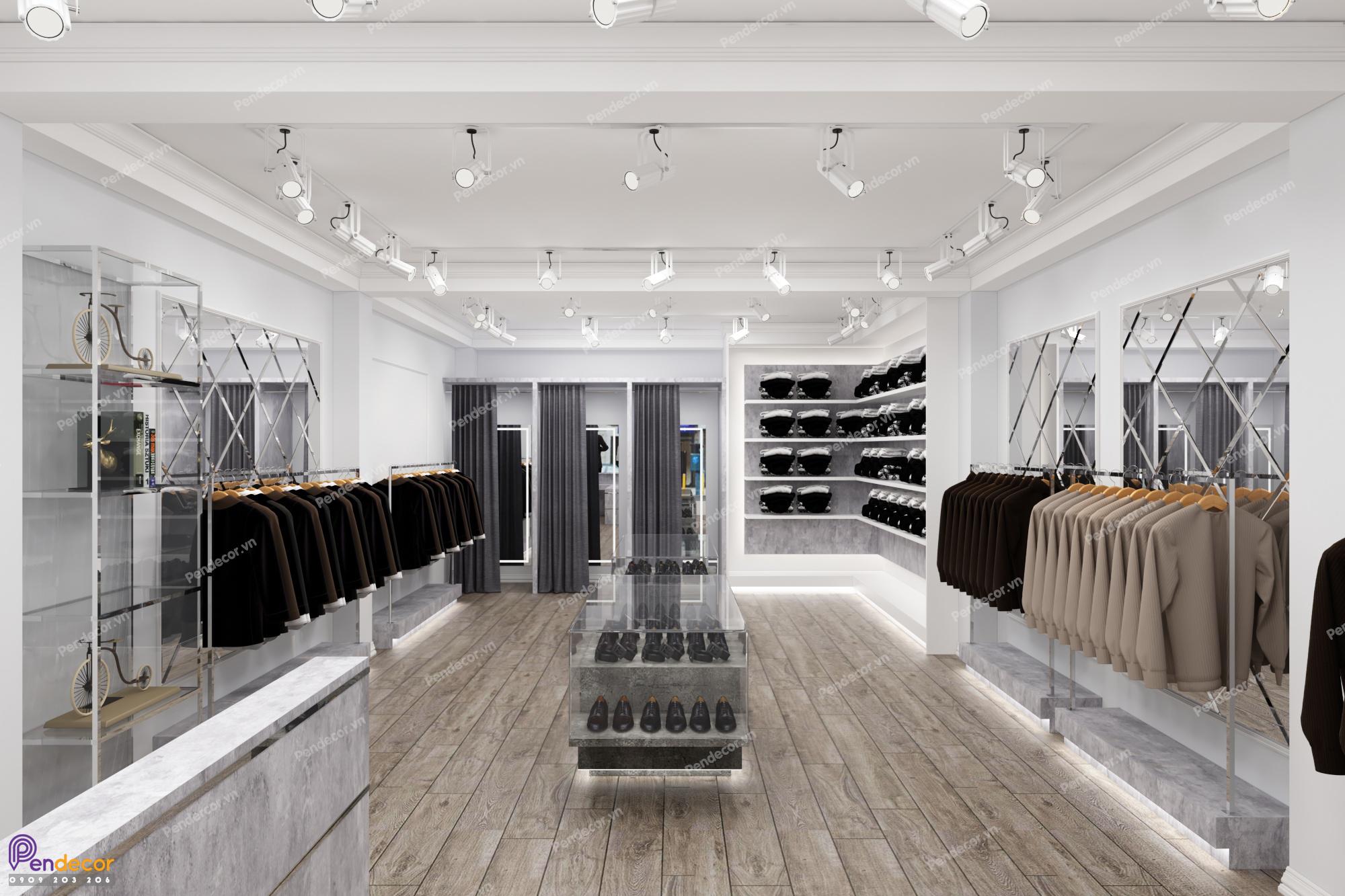 Thiết Kế Shop Thời Trang Nam Tung Tran