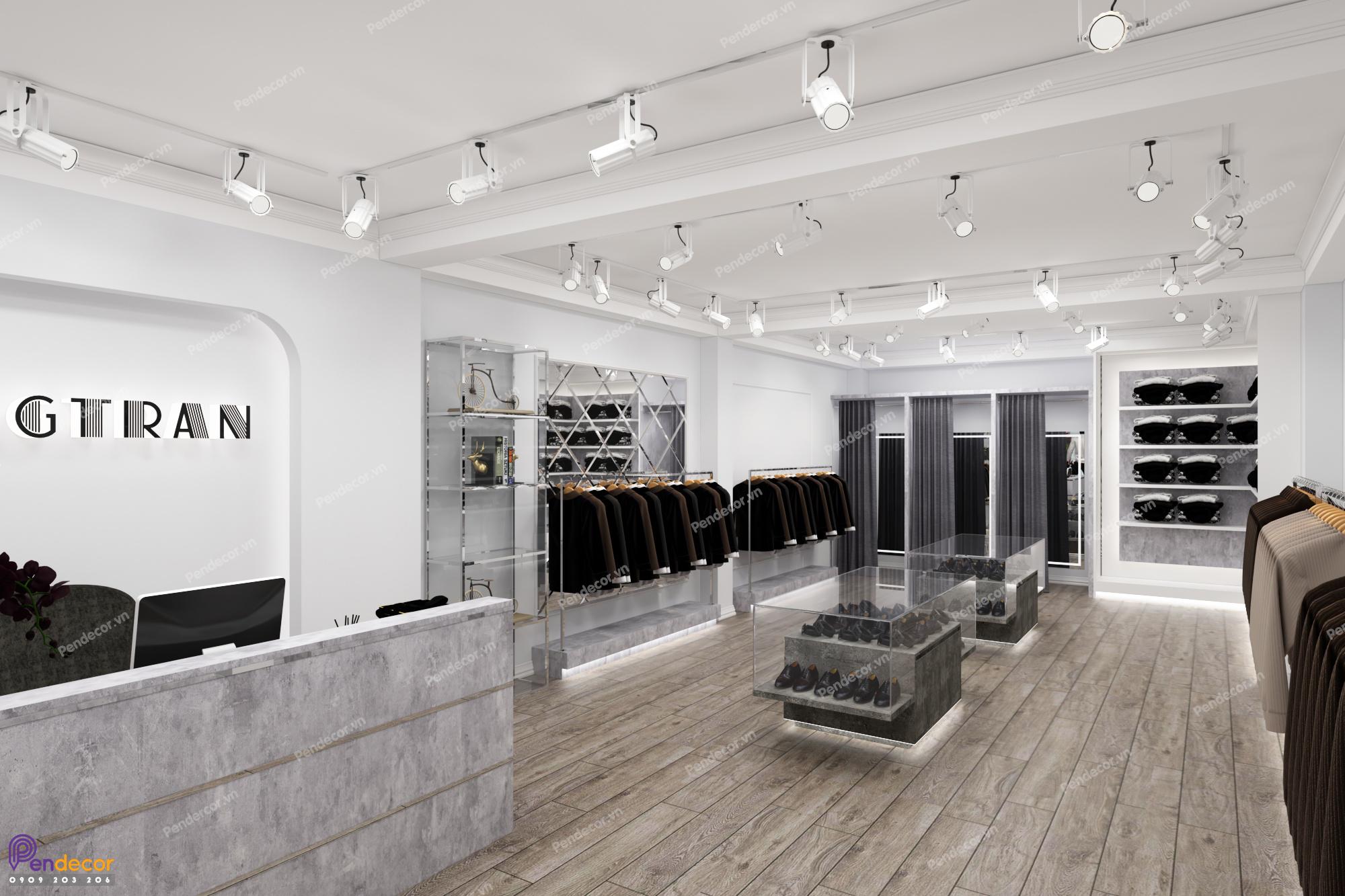 Thiết Kế Shop Thời Trang Nam Tung Tran