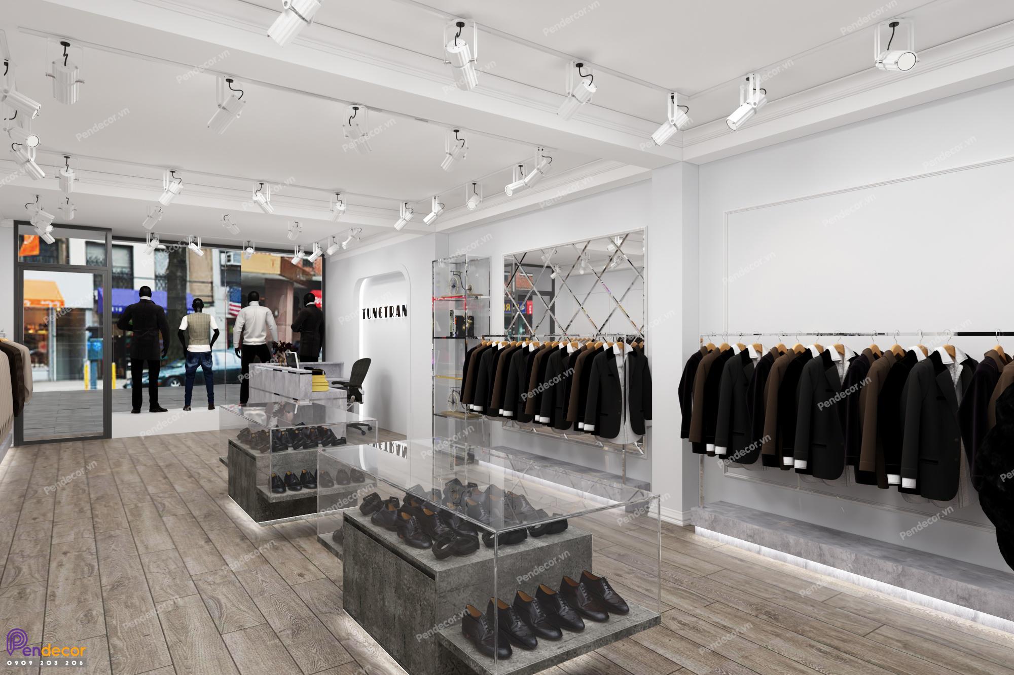 Thiết Kế Shop Thời Trang Nam Tung Tran