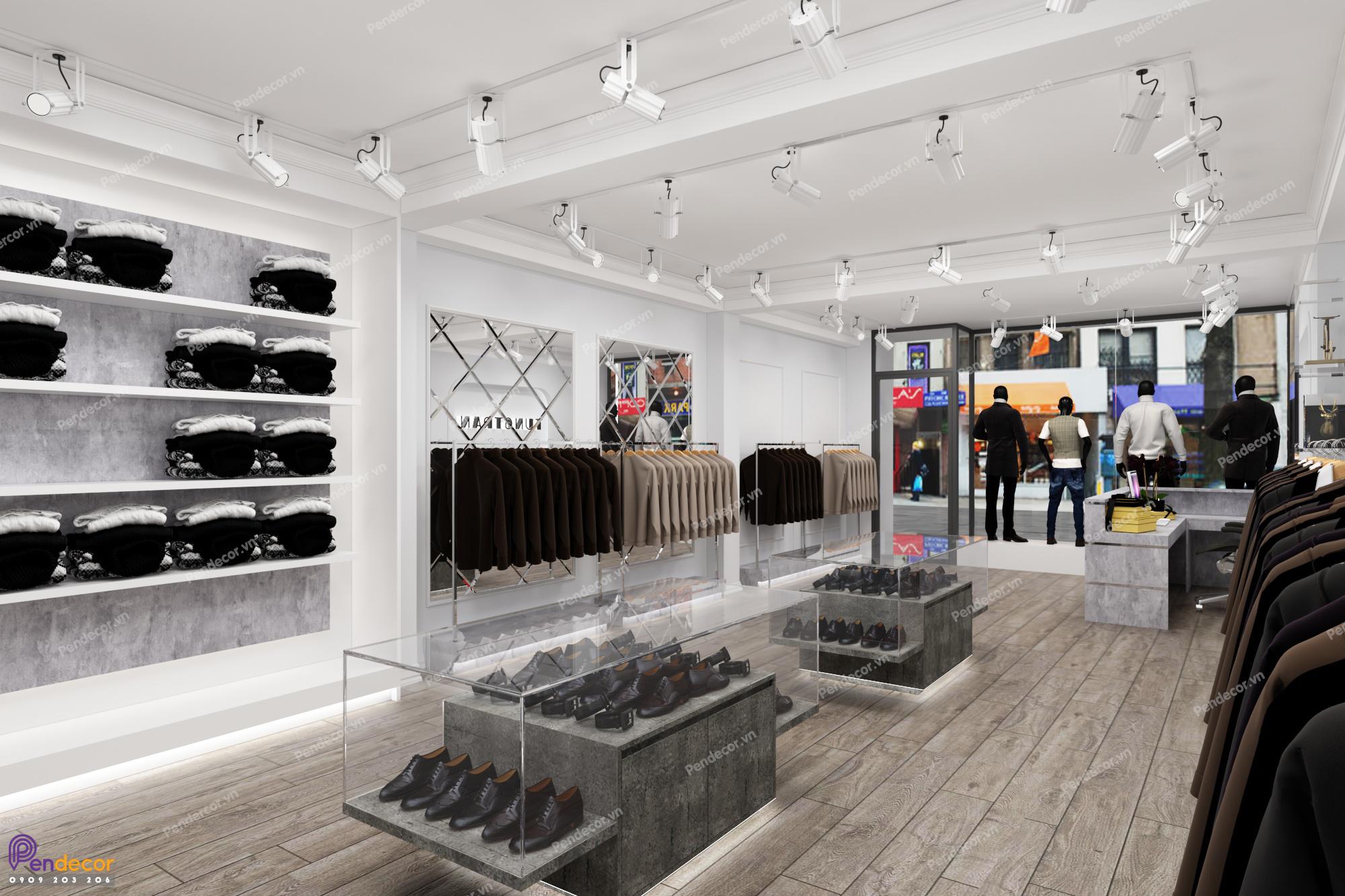 Thiết kế shop thời trang nam Tung Tran