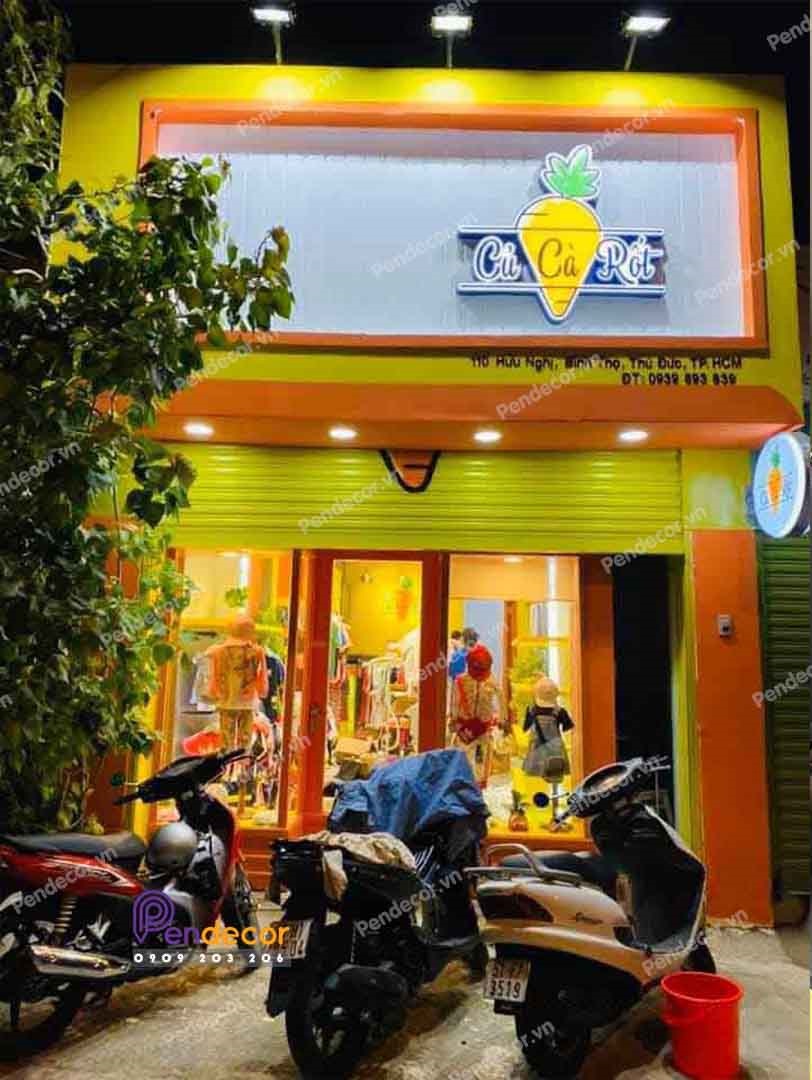 Thi Công Shop Thời Trang Nữ Củ Cà Rốt - Thủ Đức