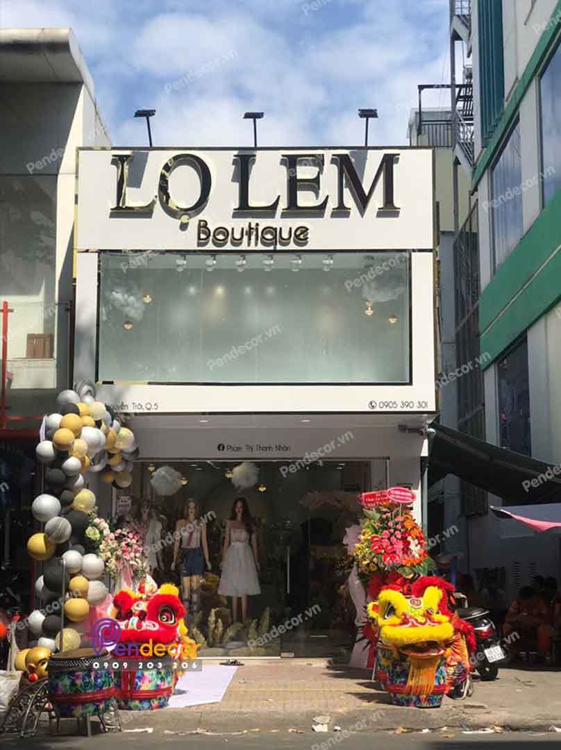 Thi Công Shop Thời Trang Nữ Lọ Lem Boutique Q5