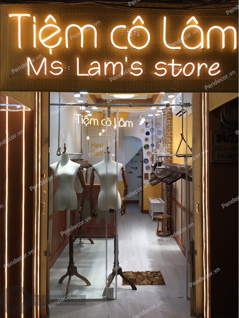 Thi công Shop thời trang nữ Tiệm Cô Lâm - Quận 1