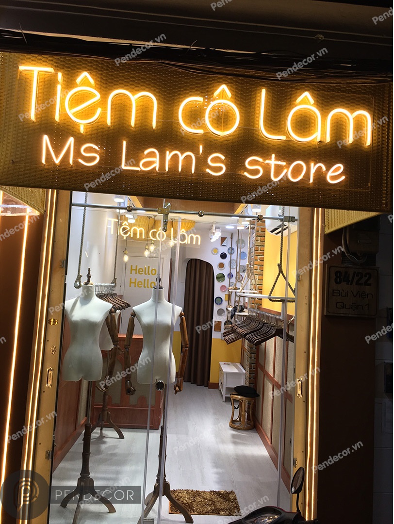 Thi công Shop thời trang nữ Tiệm Cô Lâm - Quận 1