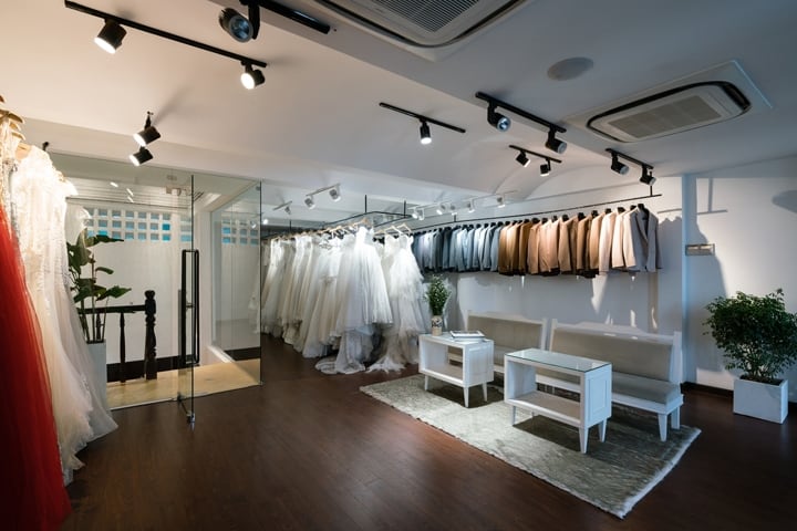 Thiết kế thi công showroom áo cưới