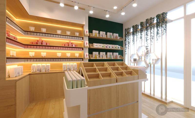 Thiết Kế Shop Mỹ Phẩm Thư Pearl Comestic
