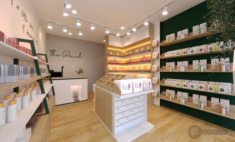 Thiết Kế Shop Mỹ Phẩm Thư Pearl Comestic