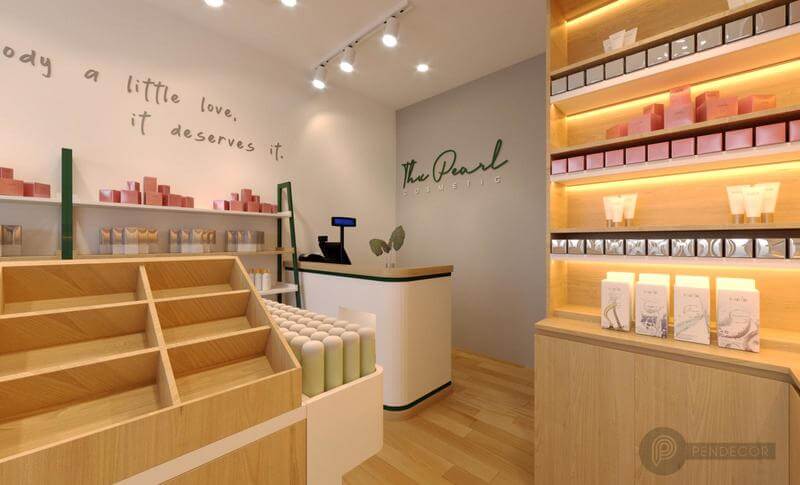 Thiết Kế Shop Mỹ Phẩm Thư Pearl Comestic