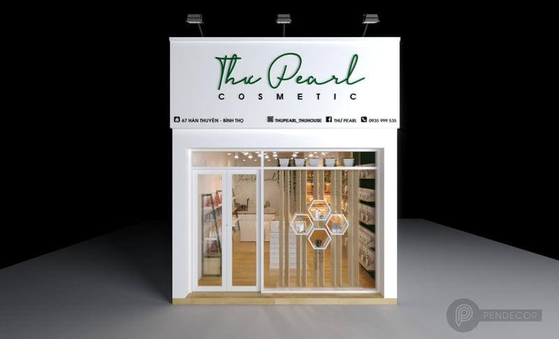 Thiết Kế Shop Mỹ Phẩm Thư Pearl Comestic