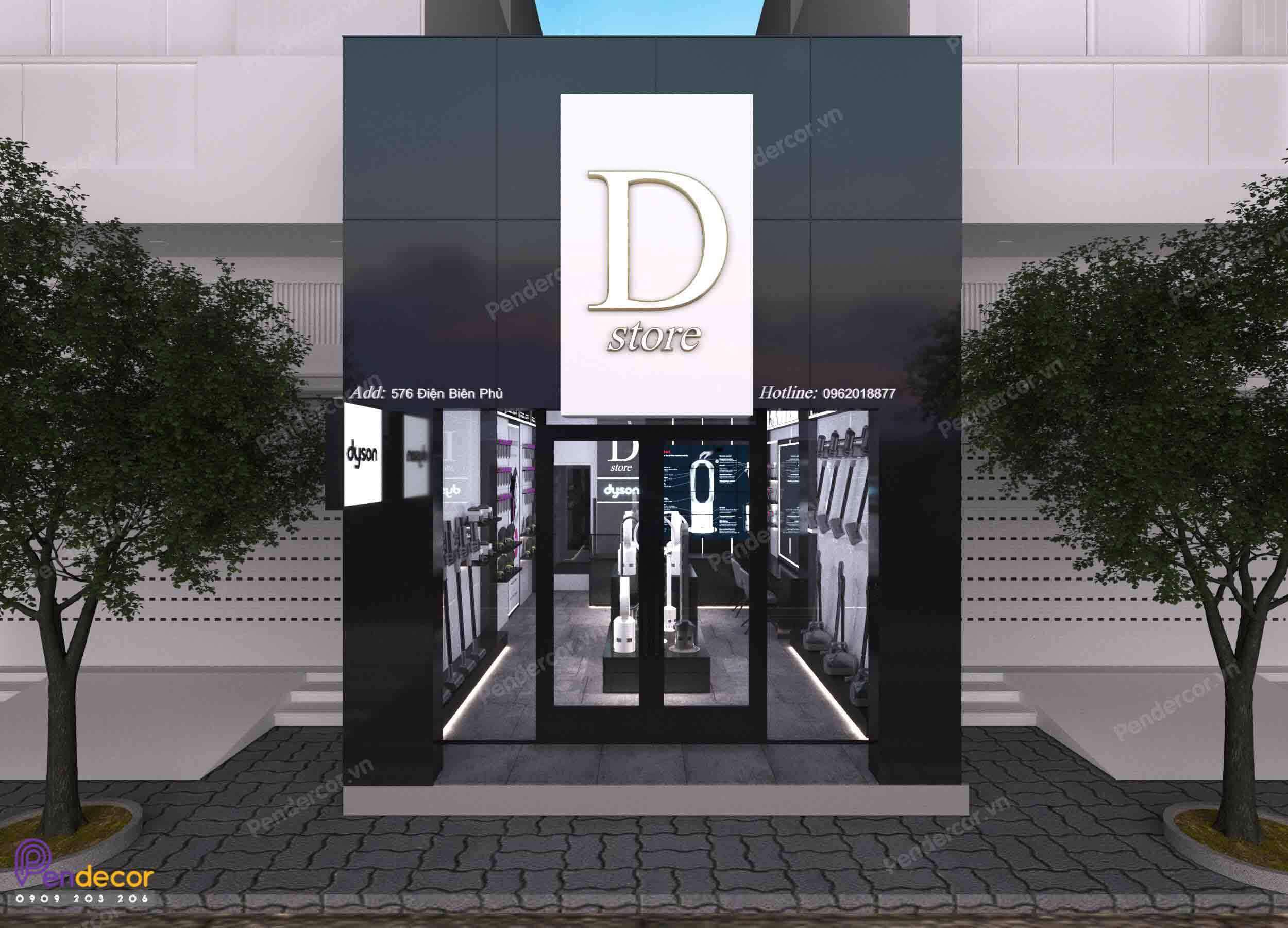 thiết kế cửa hàng điện thoại - Pendecor