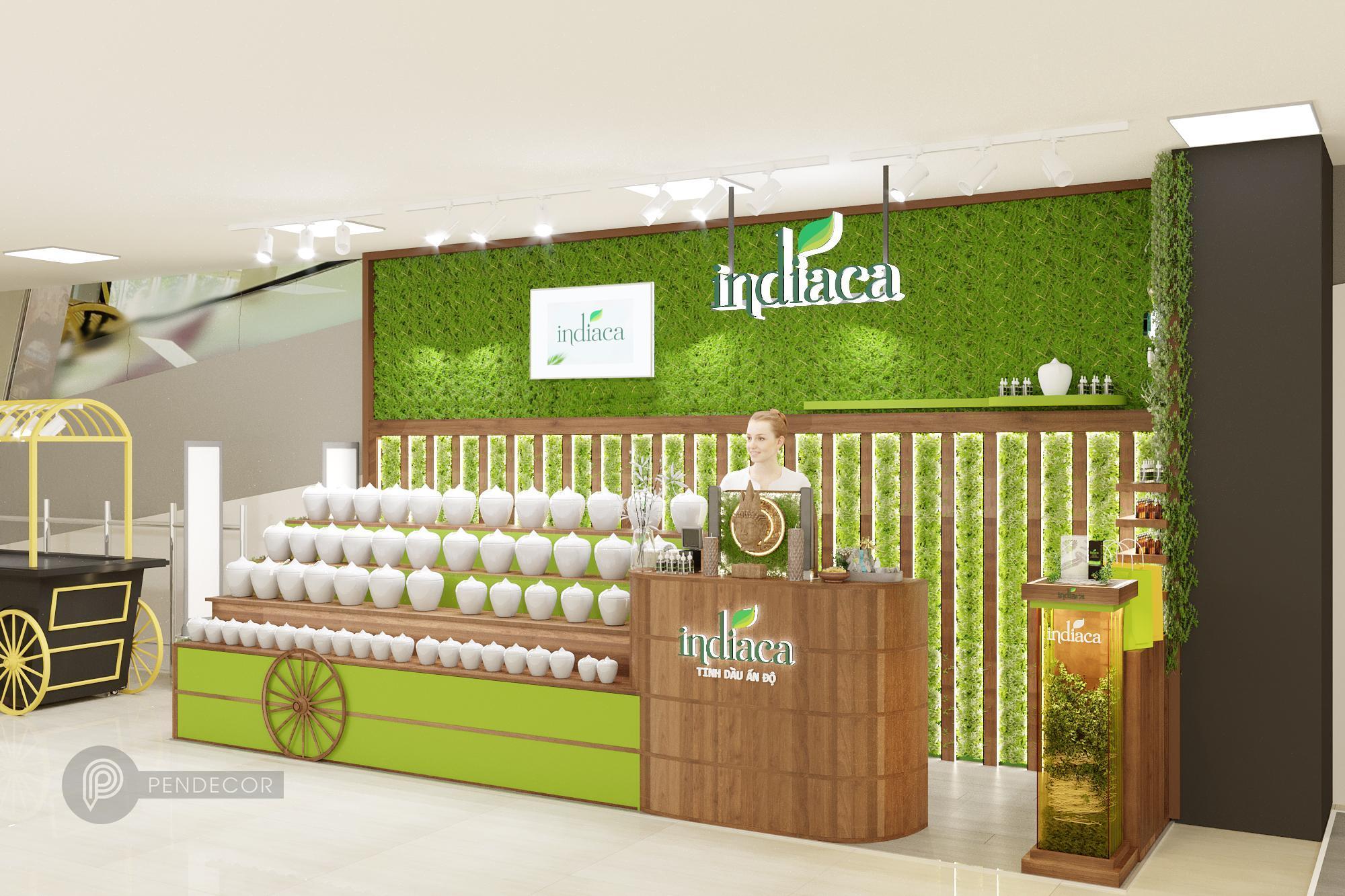 Thiết Kế Chuỗi Cửa Hàng Tinh Dầu Indiaca