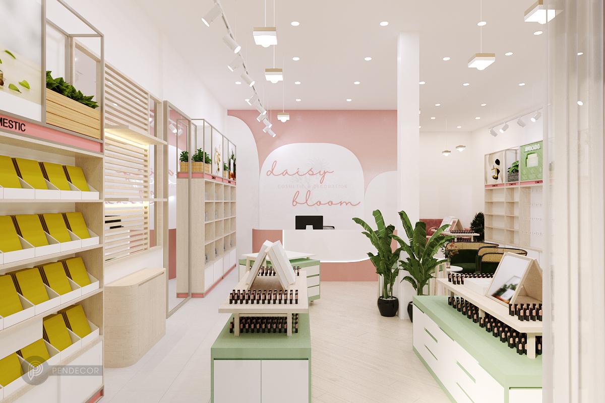 Thiết Kế Shop Mỹ Phẩm Daisy Bloom