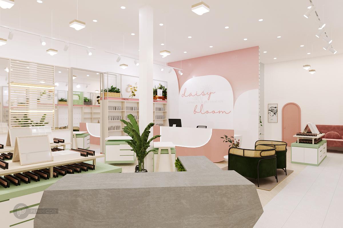 Thiết Kế Shop Mỹ Phẩm Daisy Bloom