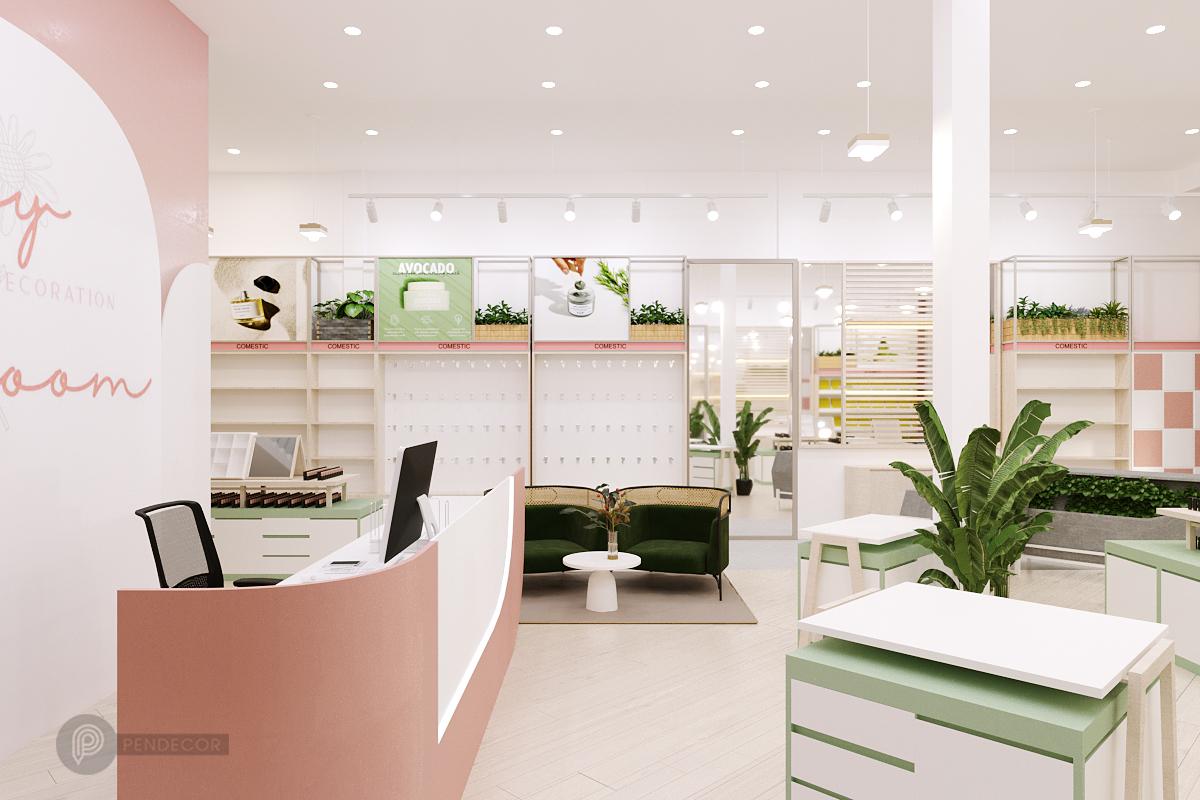 Thiết Kế Shop Mỹ Phẩm Daisy Bloom