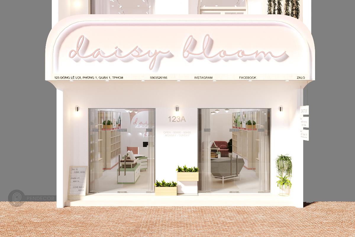 Thiết Kế Shop Mỹ Phẩm Daisy Bloom