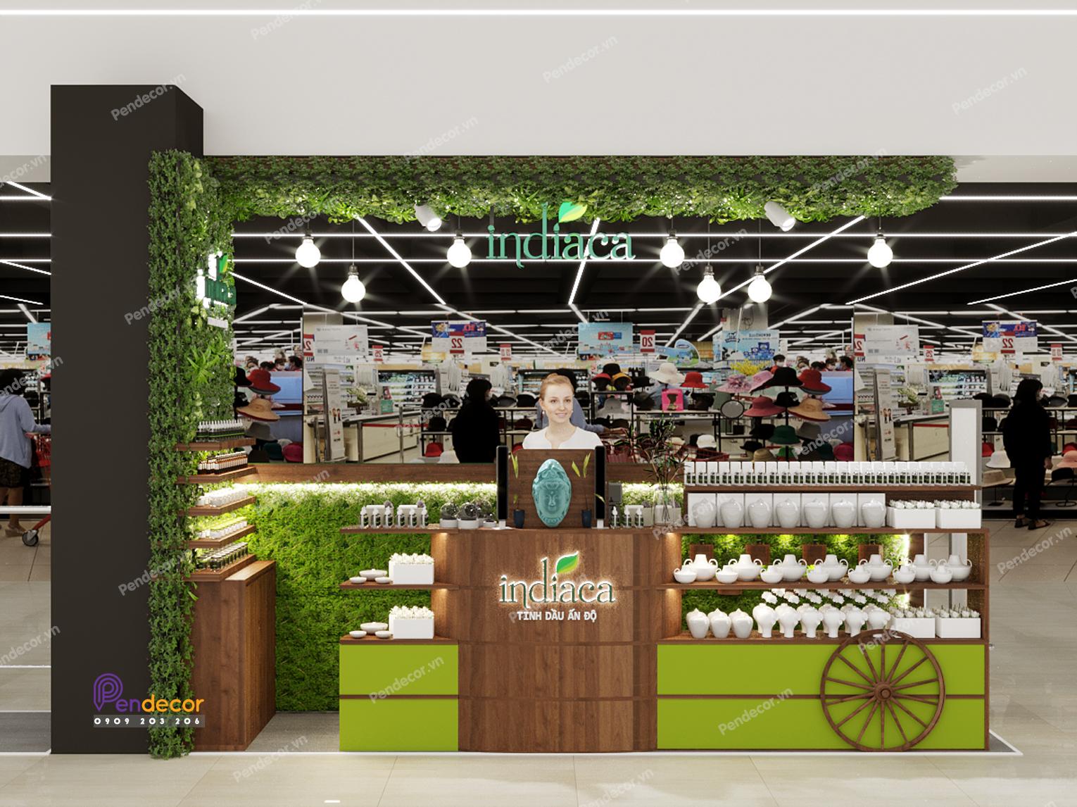 Thiết Kế Chuỗi Cửa Hàng Tinh Dầu Indiaca