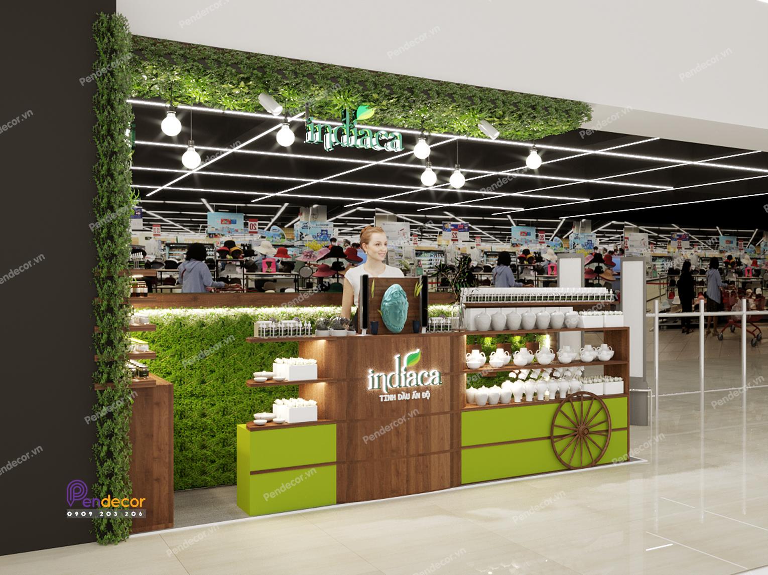 Thiết Kế Chuỗi Cửa Hàng Tinh Dầu Indiaca