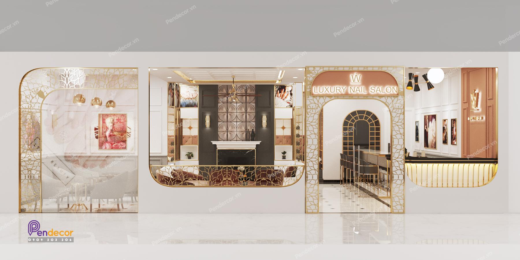 Thiết Kế Shop Luxury Nail Salon