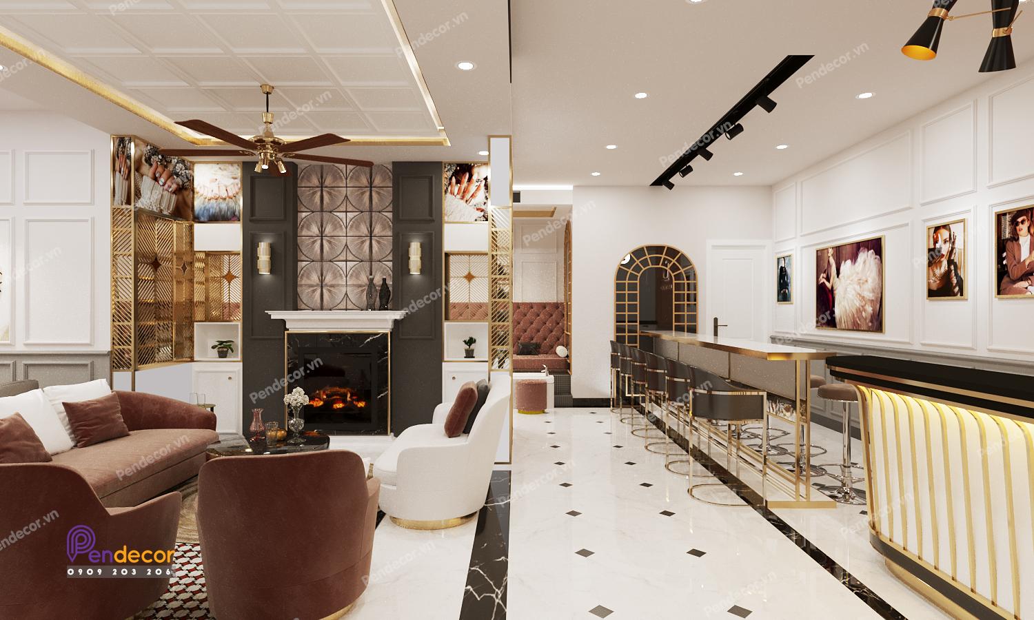 Thiết Kế Shop Luxury Nail Salon