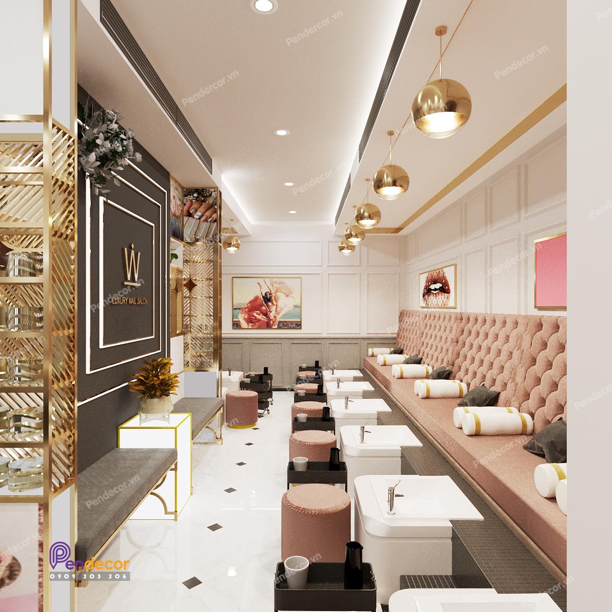 Thiết Kế Shop Luxury Nail Salon