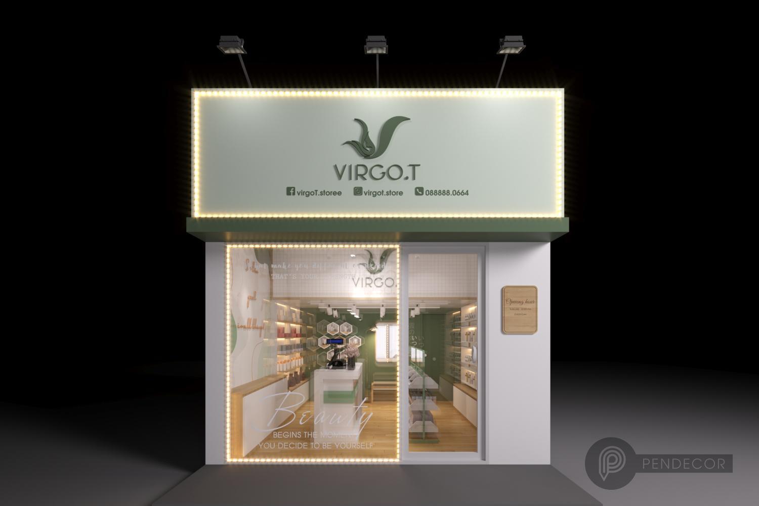 Thiết Kế Shop Mỹ Phẩm Virgo T