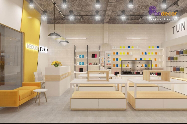 Thiết kế nội thất cửa hàng đẹp thu hút khách hàng, tăng hiệu quả kinh doanh