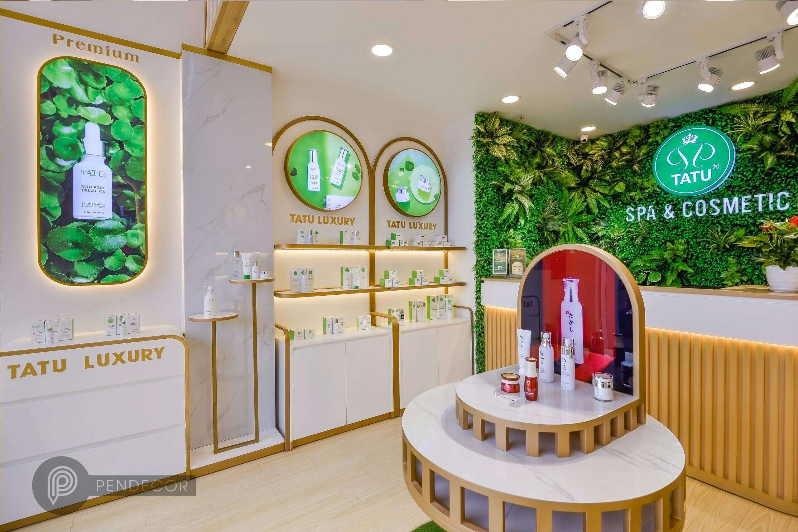 Thiết kế shop Spa - Comestic Tatu