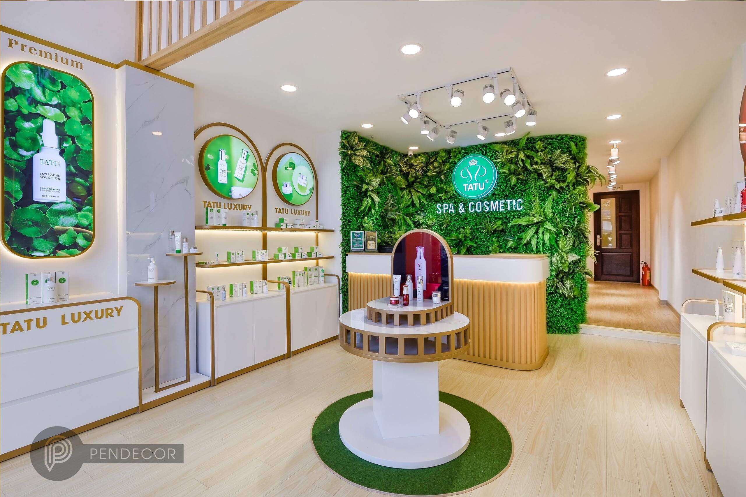 Thiết kế shop Spa - Comestic Tatu