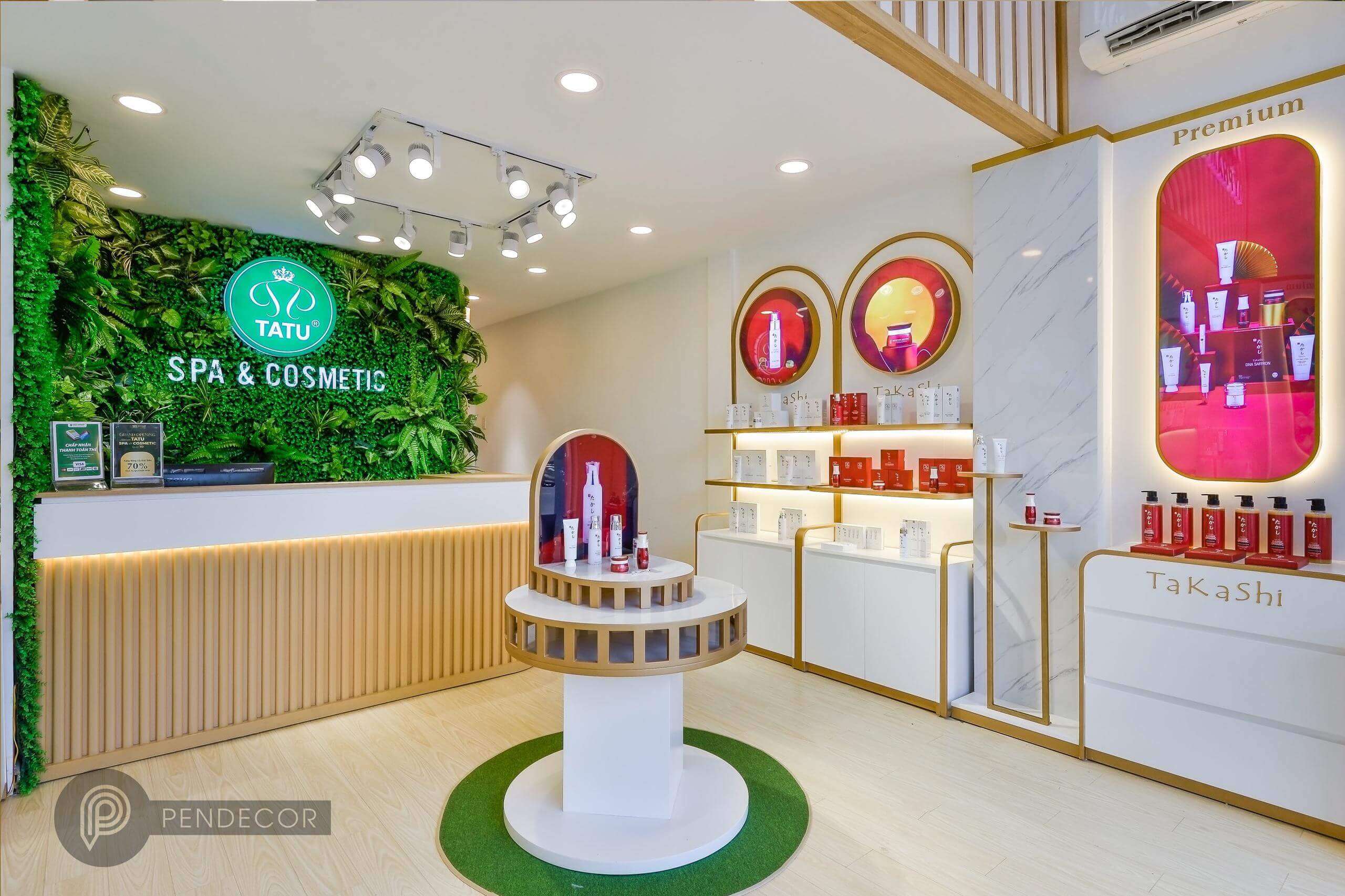 Thiết kế shop Spa - Comestic Tatu