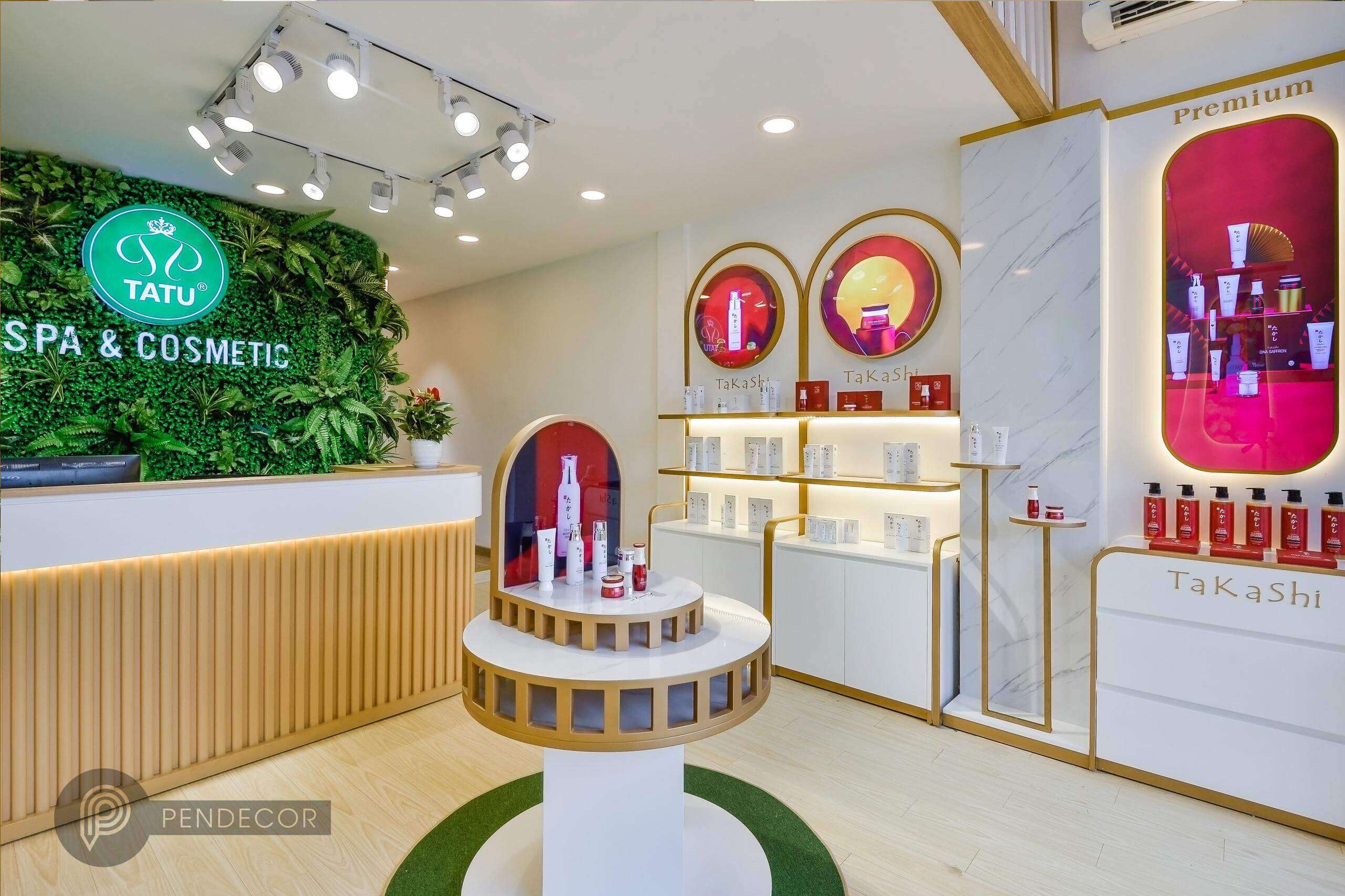 Thiết kế shop Spa - Comestic Tatu