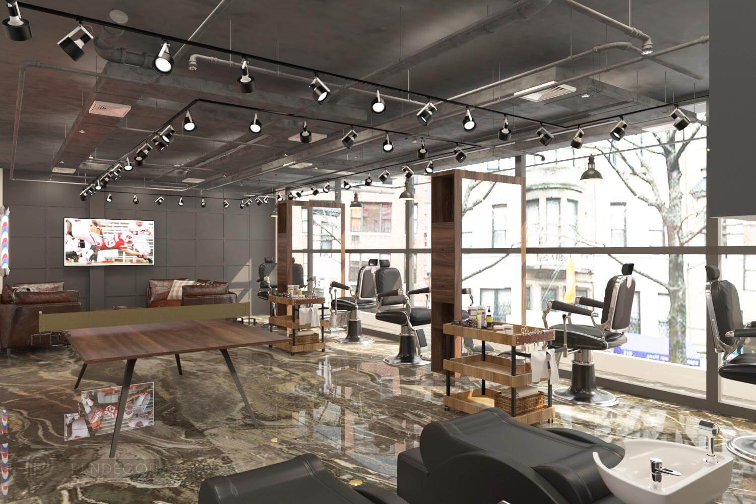 Thiết Kế Barber Shop Alan