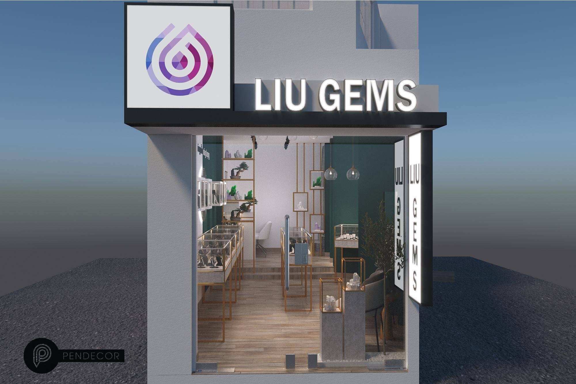 Thiết Kế Shop Phụ Kiện Liu Gems