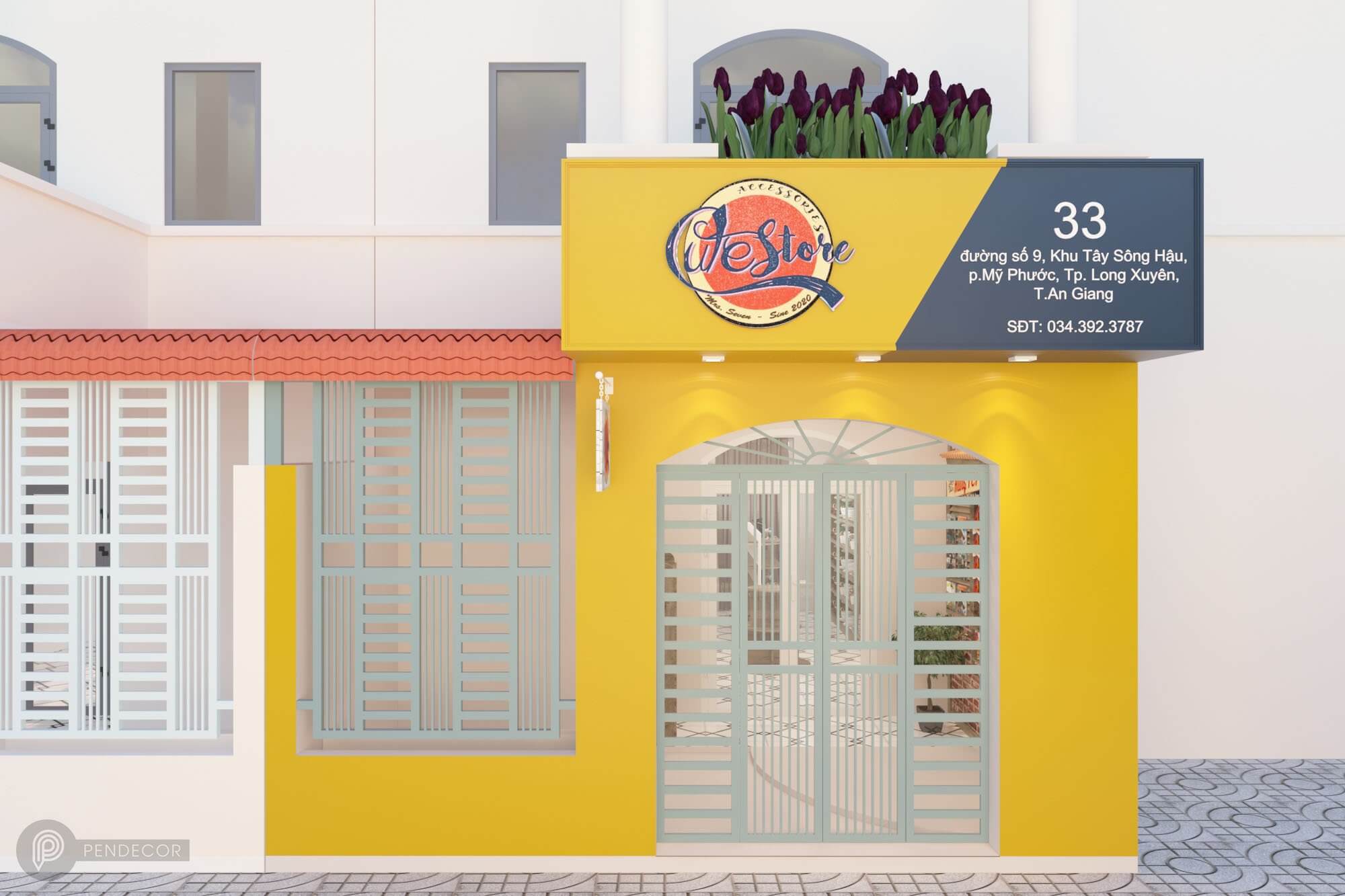 Thiết kế shop phụ kiện Cute Store