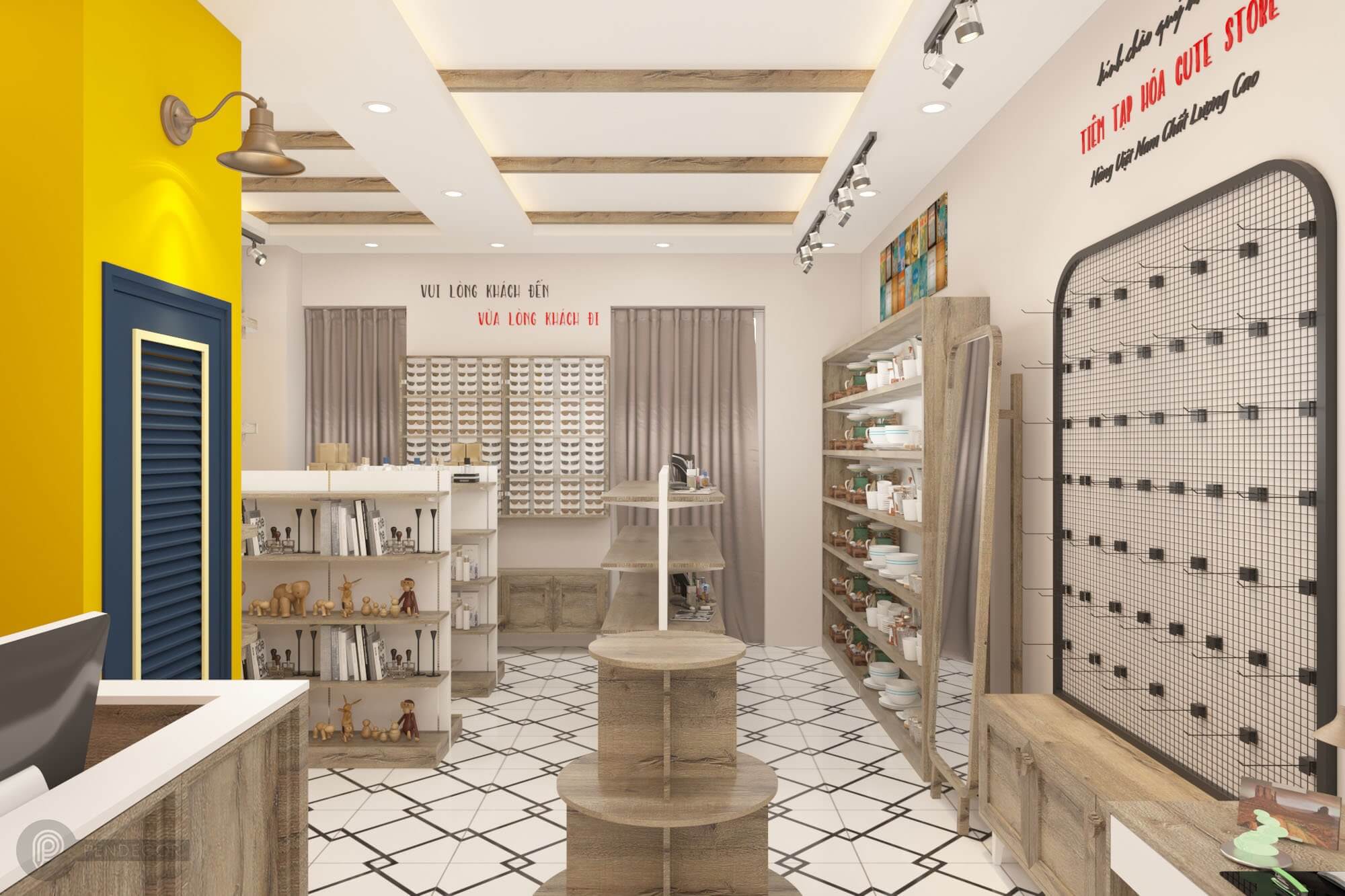 Thiết kế shop phụ kiện Cute Store