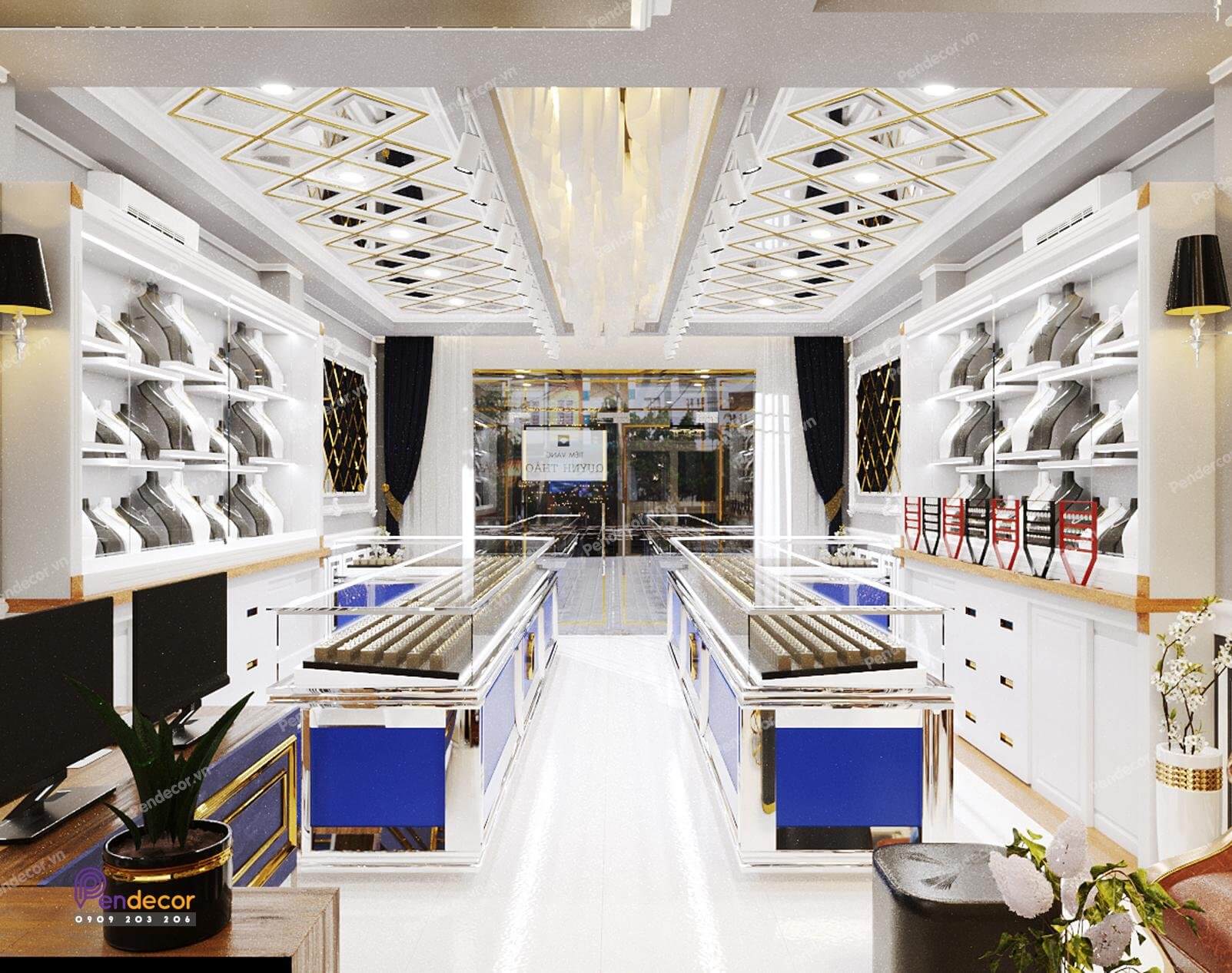 Thiết Kế Tiệm Vàng Quỳnh Thảo