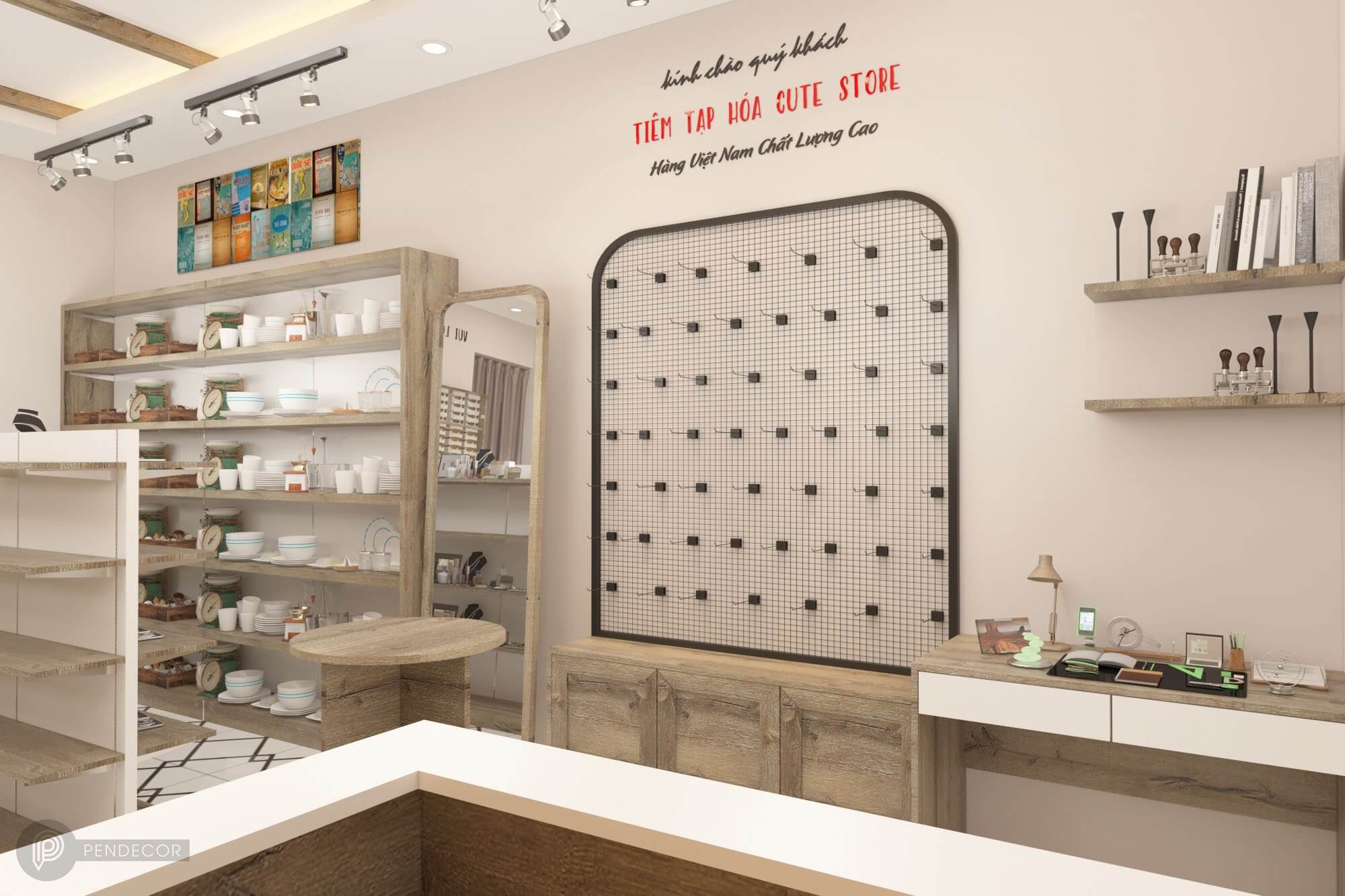 Thiết kế shop phụ kiện Cute Store