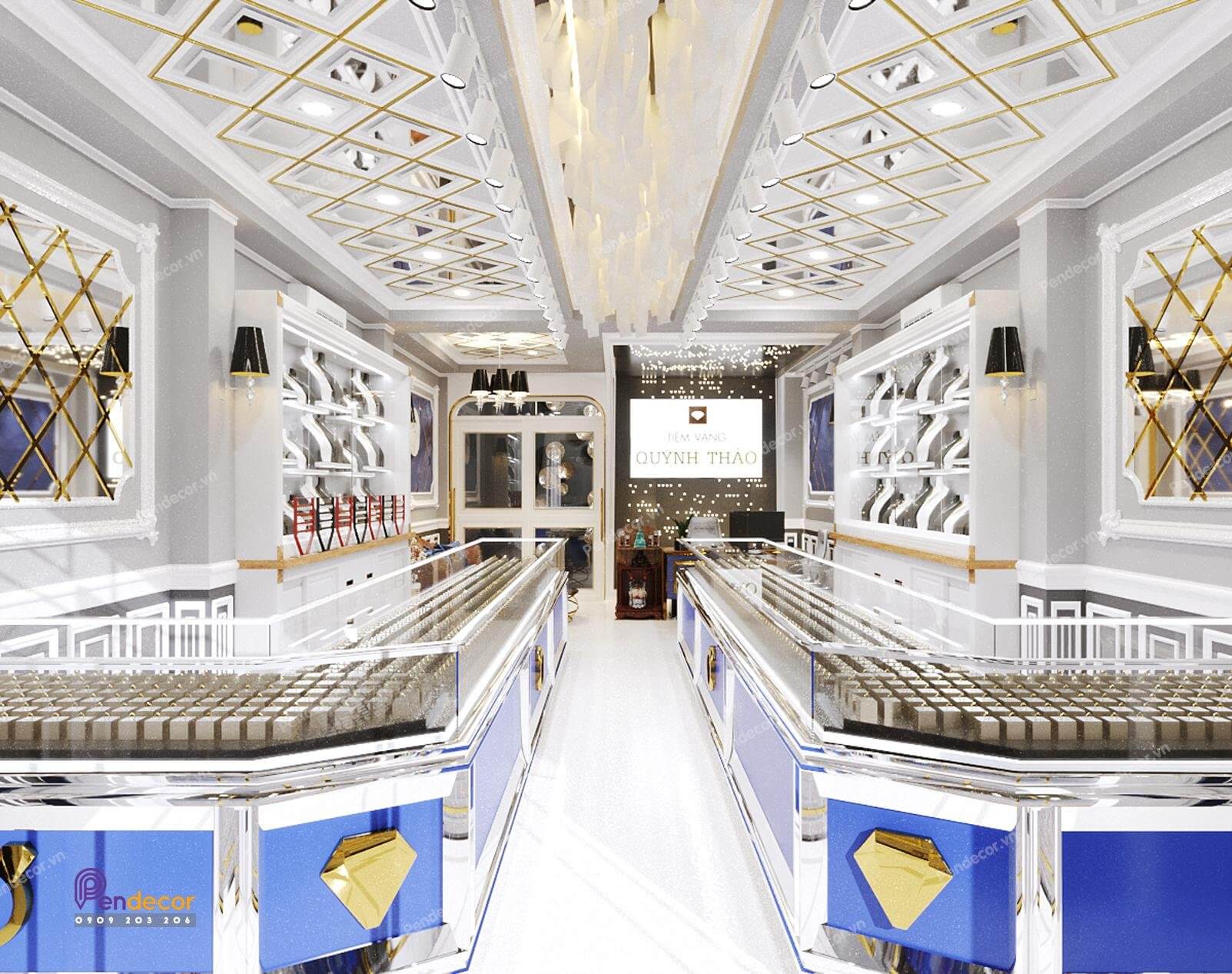 Thiết Kế Tiệm Vàng Quỳnh Thảo