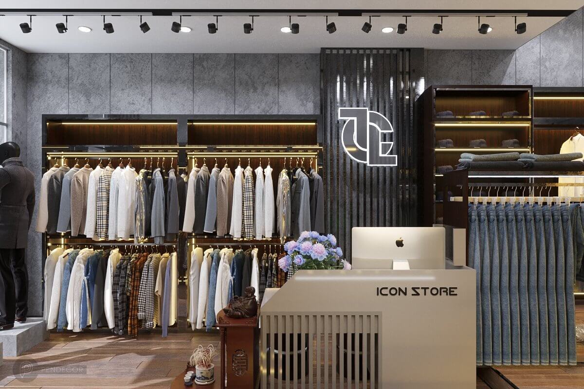 Thiết Kế Shop Thời Trang Nam Icon Store