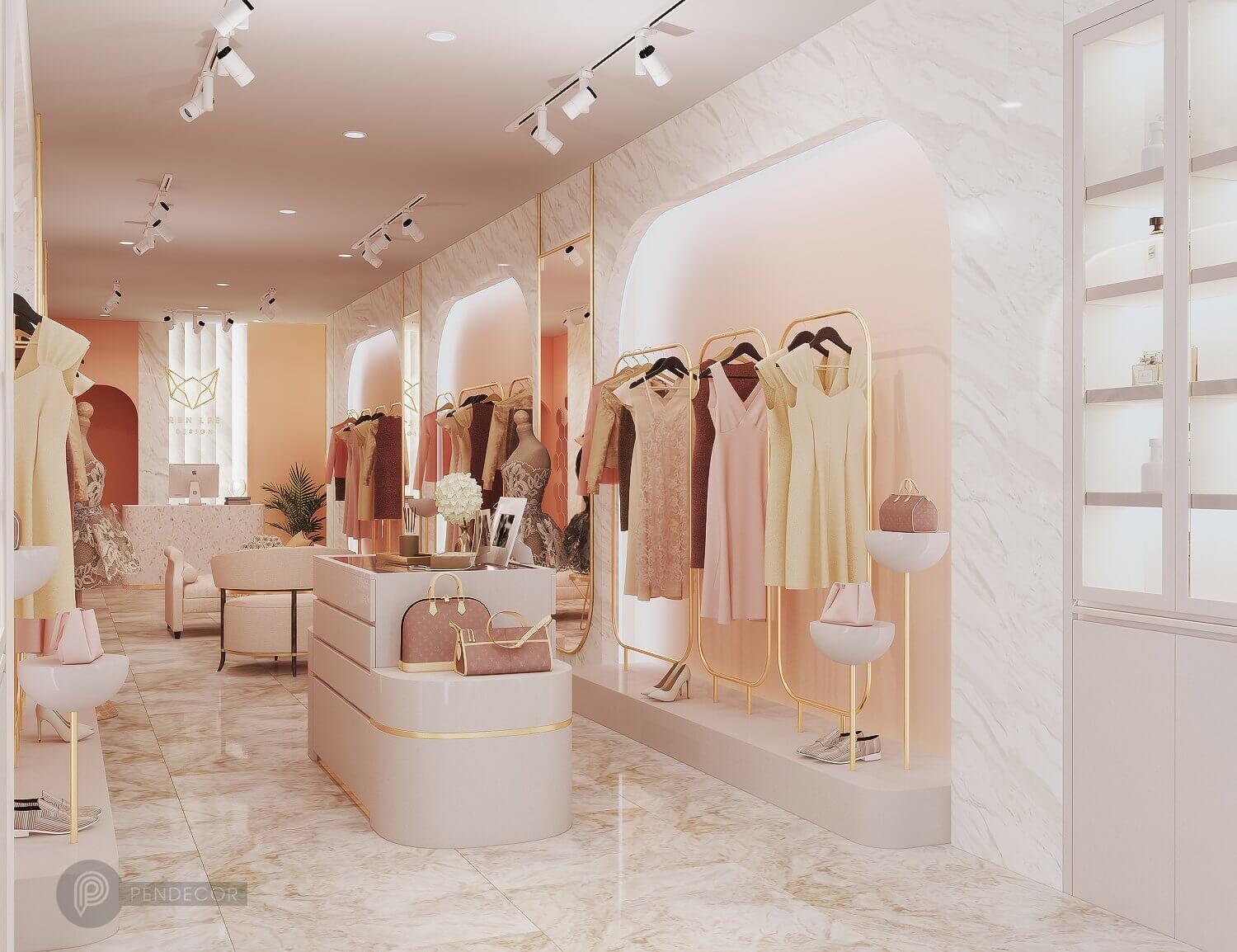 Thiết Kế Shop Thời Trang Nữ Ren Lee Design