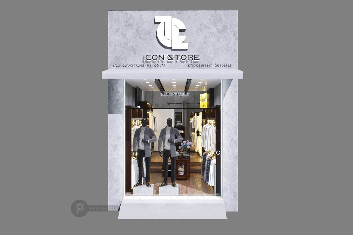Thiết Kế Shop Thời Trang Nam Icon Store