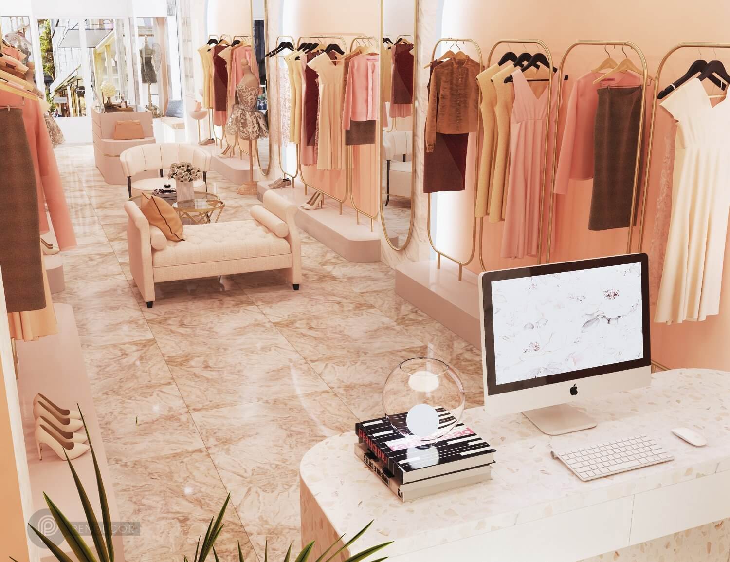 Thiết Kế Shop Thời Trang Nữ Ren Lee Design