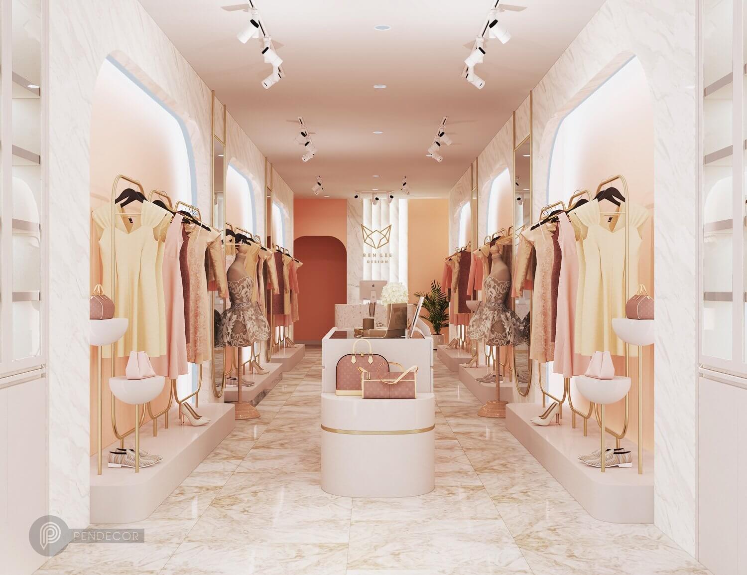 Thiết Kế Shop Thời Trang Nữ Ren Lee Design