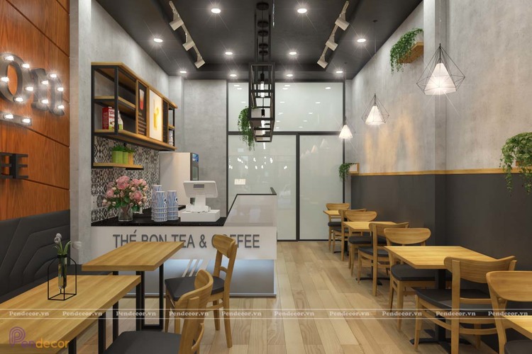 Nên bố trí khu vực tủ trưng bày bánh ở gần khu vực pha chế để khách hàng order dễ dàng