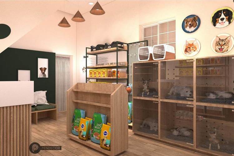 Thiết kế không gian với cửa kính, tường lát kính thông thoáng, sang trọng luôn được lòng khách hàng